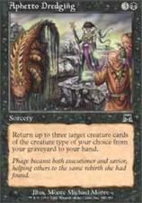 1x Aphetto Dredging - Foil DMG, English MTG Onslaught