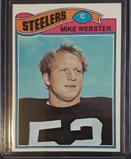 1977 Topps Mike Webster Rookie #99 football card Pittsburgh Steelers 