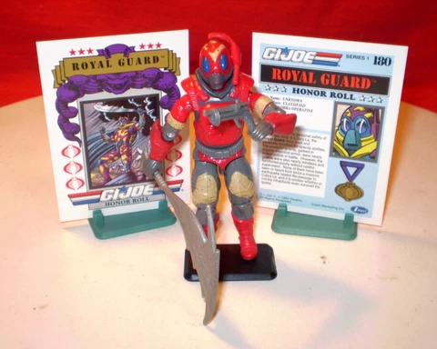 1987 GI JOE COBRA-LA ROYAL GUARD 100%+ CARDS RARE ANTENNA BUILDER ARAH HASBRO ** Cover
