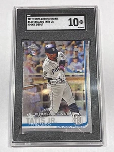 2019 Topps Chrome Update Fernando Tatis Jr. #54 Rookie Debut SGC 10 Gem!! - Picture 1 of 2