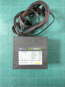 Corsair CS750M 75-010709 750W ATX Semi-Modulaire Alimentation PIÈCES DÉTACHÉES RÉPARATIONS - Photo 1/9