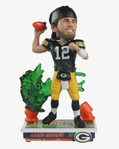 Aaron Rodgers Green Bay Packers Slime Zone Bobblehead NFL Football Cover