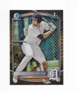 2025 Bowman Chrome Prospects: Josue Briceno #BCP-13 Reptillian Refractor Card - Picture 1 of 1