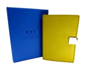 Smythson gelbe Panama Leder Reisepasshülle, Metallschiebeverschluss, verpackt - Bild 1 von 5