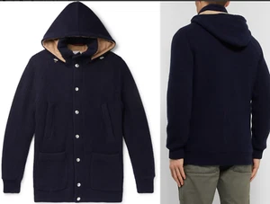 Brunello Cucinelli Padded Cashmere Hooded Cardigan Coat Jacket Parka 52 - Picture 1 of 11