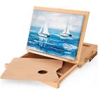 ArtEase Tabletop Easel with Drawer and Palette - Adjustable Sketch Box for Paint
