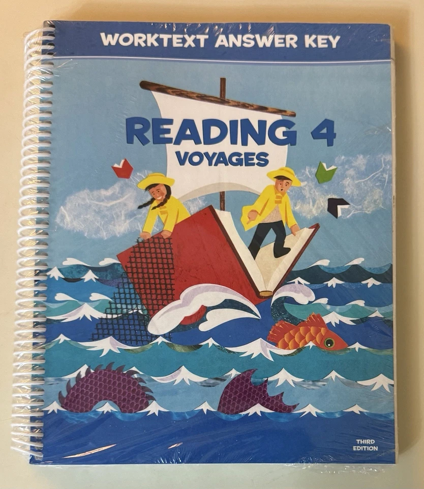 Reading 4 Voyages Worktext Answer Key - NEW SEALED - Image 1 of 1