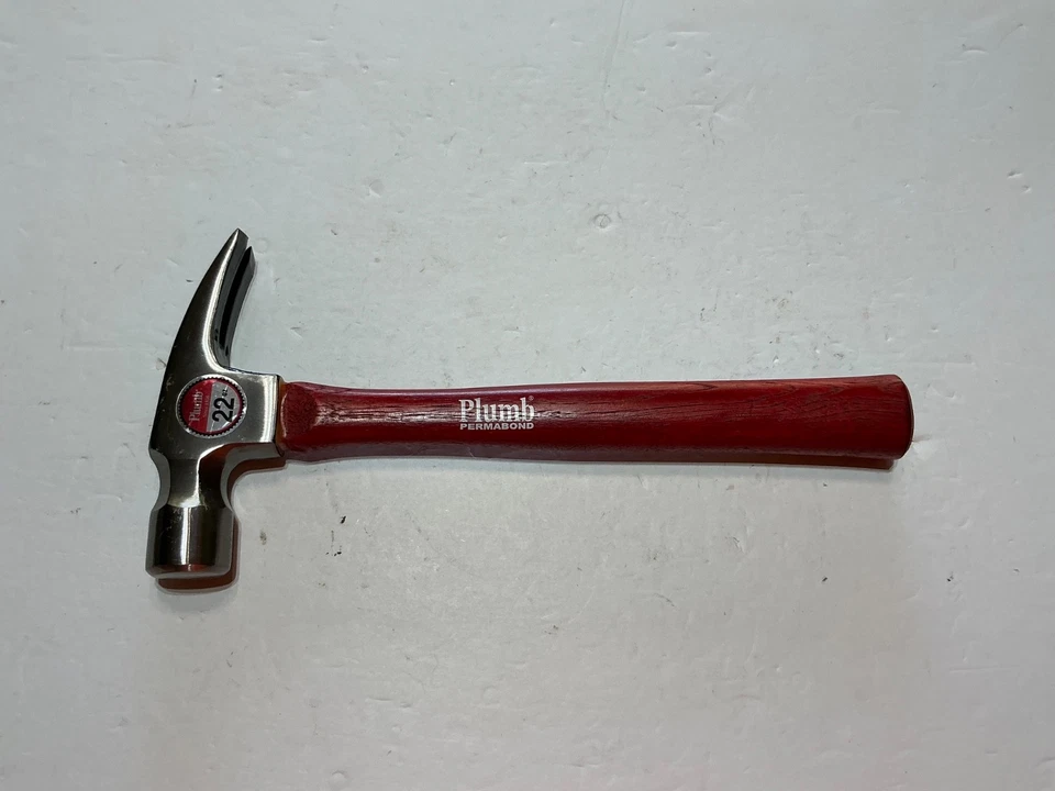 Plumb Tools EE. UU. 16 oz Martillo de garra de madera permabond - Nuevo stock antiguo (NOS) Foto 1 de 4