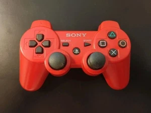 Sony Playstation 3 PS3 Dualshock Wireless Controller Red - Picture 1 of 3