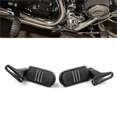 BLK Rear Passenger Footpeg Mount Bracket For Harley Touring Electra Glide 1993+ Foto 1 de 4
