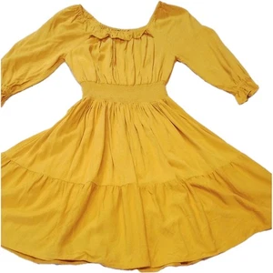 Vestido para mujer Wrangler retro amarillo cintura ceñida talla pequeña - Imagen 1 de 15