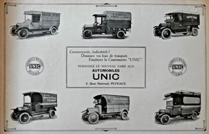 PUBLICITÉ DE PRESSE 1921 AUTOMOBILES UNIC GEORGES RICHARD POUR COMMERÇANTS - Foto 1 di 1