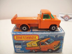 Matchbox Superfast, Nr.66, Ford Transit Pritsche, 1976, Orange, (England) 1:59 - Bild 1 von 3