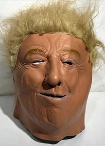 Adult One Size President Donald Trump President Halloween Mask EUC Latex - Picture 1 of 8