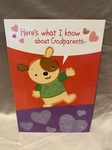 Godparents Valentine’s Day Greeting Card w/Envelope NEW - Picture 1 of 2