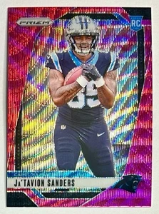 Prizm Ja'Tavion Sanders Pink Wave Prizm Refractor Rookie SSP RC #343 2024 Raro - Imagen 1 de 12