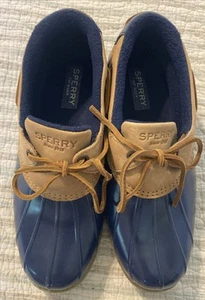 Sperry Damen Salzwasser 1-Loch Regen Leder Entenstiefel Schuhe wasserabweisend - Bild 1 von 7