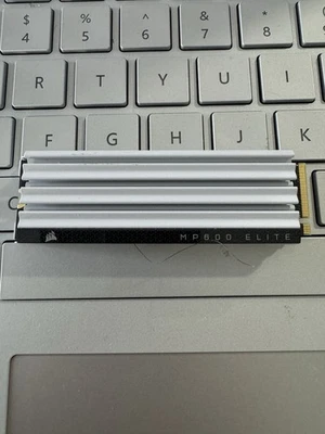 Corsair 1TB MP600 Elite M.2 2280 4.0 x4, NVMe HEATSINK 100% good health 0 write - Image 1 of 3