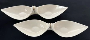 Lot of (2) Lenox Divided Candy/Condiments Serving Dishes~Mid-Century Modern~WOW! - Picture 1 of 5