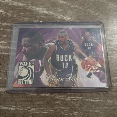 1994-95 Flair Wave of the Future Glenn Robinson #10 Rookie RC - Image 1 of 2