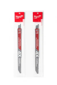 Milwaukee 48-00-5233 SAWZALL 12"Carbide Wood Pruning Blade (2 packs) - Picture 1 of 8