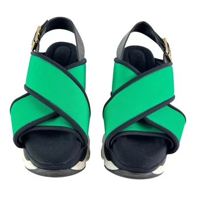 MARNI Fussbett Green Women Platforms Sandals Wedge 38 - 8US - Image 1 of 4