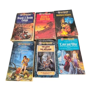 Dragonlance Chronicles & Preludes Fantasy Book Lot (6 Books) - Foto 1 di 5