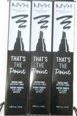 Delineador de ojos líquido NYX That's The Point súper vanguardista paquete de 3 Foto 1 de 2
