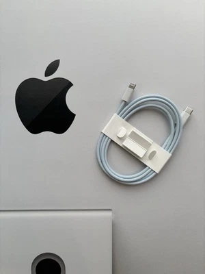 Apple Woven charge cable Lightning to USB-C NEW. Blue - Image 1 of 2