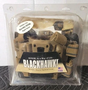 BlackHawk Tactical Holster SERPA Beretta 92/96/M9 Combo Tan Right M-XL Size NEW - Picture 1 of 9