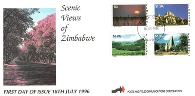 Zimbabwe 1996 Scenic Views Bulawayo SHS Finger Rocks Honde Valley Juliasdale - Image 1 of 2