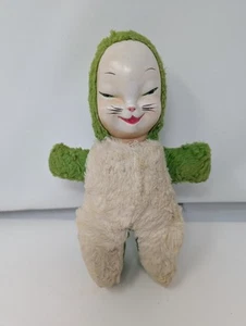 ANTIKES VINTAGE GUMMIGEICHT KÄTZCHEN KATZE PLÜSCHTIER RUSHTON? NEED SOME TLC RARE RARITÄT - Bild 1 von 10