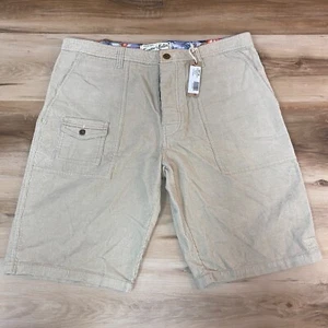 Katin Shorts Herren 36 beige Cord Canvas Cargo Knopfleiste 10" $ 57 - Bild 1 von 6