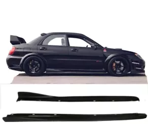 Faldas laterales estilo Subaru Impreza WRX STi 02-07 - CS | retorcidas GDB negras Reino Unido - Imagen 1 de 7