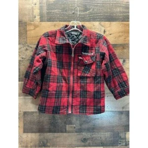 Timberland Waterproof Youth Flannel Zip Up Jacket Size 12 - Picture 1 of 4