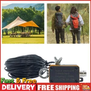 Pocket HF Antenna 1-30MHz Shortwave Antenna Wideband End-fed Halfwave Antenna - Zdjęcie 1 z 12