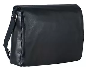 LEONHARD HEYDEN Berlin Messenger Bag L Laptoptasche Umhängetasche Black Schwarz - Bild 1 von 2