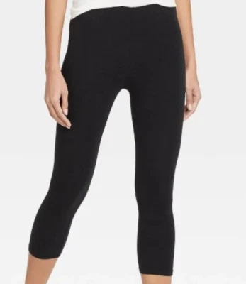 Women High Waist Capri Leggings Xhilaration Black Size Small 4-6 - Image 1 of 4