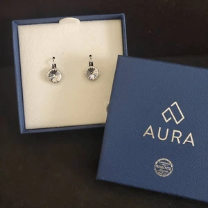 Aura Timeless Crystal Drop Earrings NWOT - Picture 1 of 8