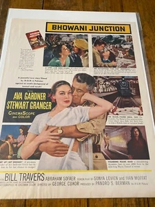 Vintage 1946 Ava Gardner Stewart Granger Bhowani Junction Filmanzeige - Bild 1 von 1