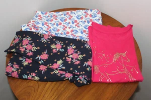 GAP KIDS GIRLS CLOTHING VARIETY 3-PIECE COMBO T-SHIRT LEGGINGS FLORAL SIZE S - Picture 1 of 9