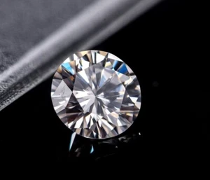 Moissanite 2.90mm Round 1 Carat White Color DEF Lab Created Loose Gemstone - Picture 1 of 24
