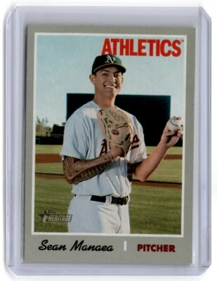 2019 Topps Heritage Sean Manaea Oakland Athletics #408 - Image 1 of 2