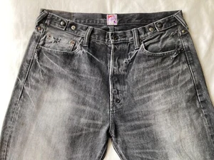 Rare PRPS P37 P11A distressed black/grey faded jeans made in Japan Size 35wx34l - Picture 1 of 18