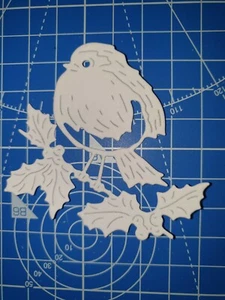 10 x Tattered Lace Robin Die Cuts in White - Card Making, Christmas etc - Picture 1 of 2