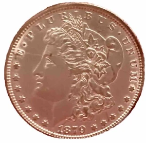1879-P MORGAN DOLLAR CLEANED HOLE FILLER - Picture 1 of 2