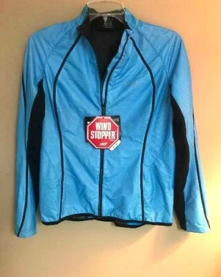 Gore Magnitude Active Shell Windstopper Womens Running Jacket, Blue, Medium, NEW - Image 1 of 4