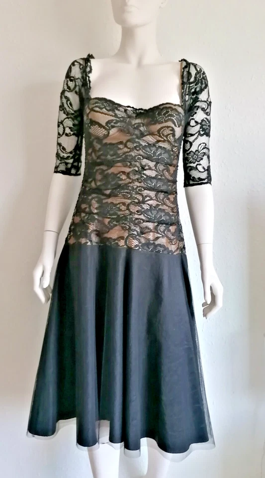 LA PERLA ""MARVEL"" Vestido de Encaje Negro IT 42 Reino Unido 10  Foto 1 de 4