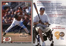Philippe Valiquette Signed 2010 DAV Minor/Independent/Summer Leagues #48 Card