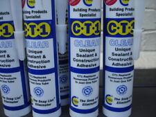 10 xx CT1 Tec Unique Sealant & Construction Adhesive CLEAR Cartridges 290ml 